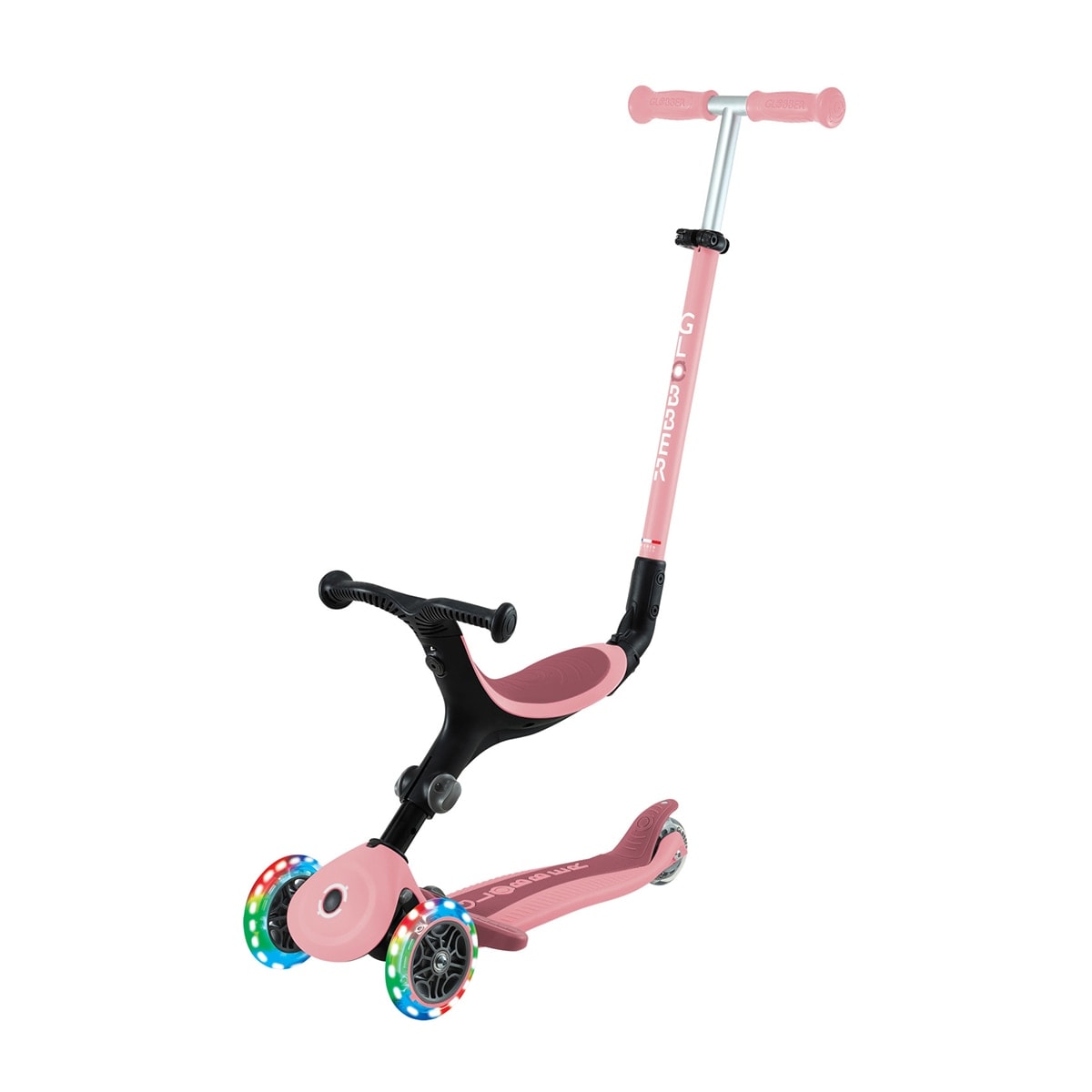 Globber - Patinete Go Up Active luces Rosa Pastel Globber. - Image 1