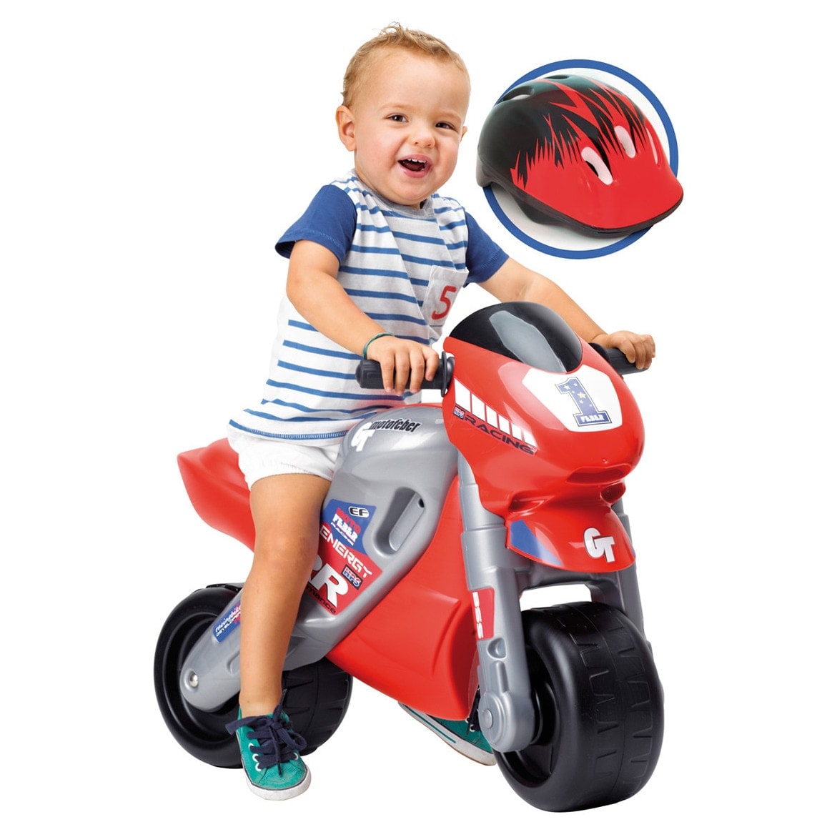 Feber - Correpasillos racing con casco Feber. - Image 1