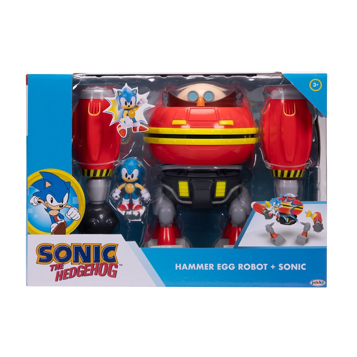 Jakks Pacific - Figura Dr. Eggman 23 cm con funciones y proyectiles. Incluye figura Sonic 6 cm. Licencia Sonic. Jakks Pacific. - Image 1