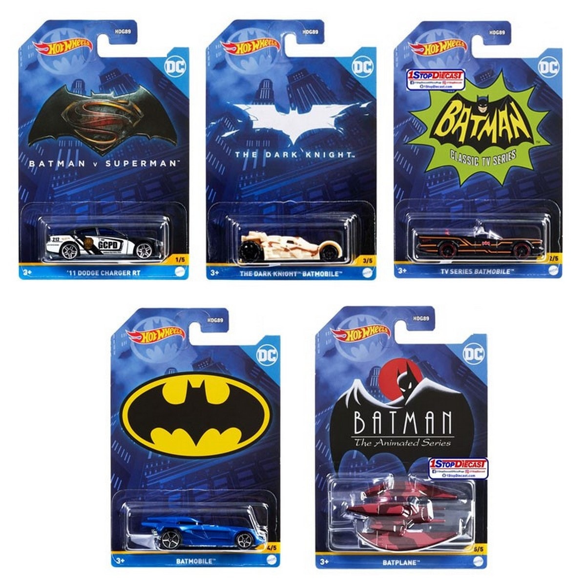 Hot Wheels - Hot Wheels Batman Coche de juguete, modelos surtidos. - Image 1