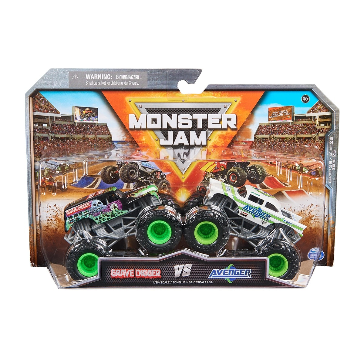 MONSTER JAM - Pack 2 Vehículos 1:64 Monster Jam modelos surtidos. - Image 1