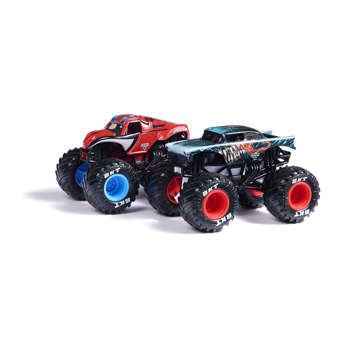 MONSTER JAM - MNJ Pack 2 Marvel Spider-Man vs Venom 1:64. - Image 1