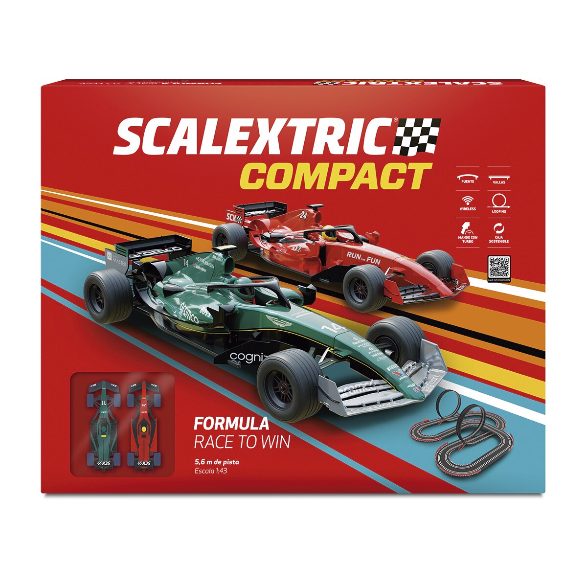 Scalextric - Pista linea Compact Formula Race To Win Scalextric. - Image 1