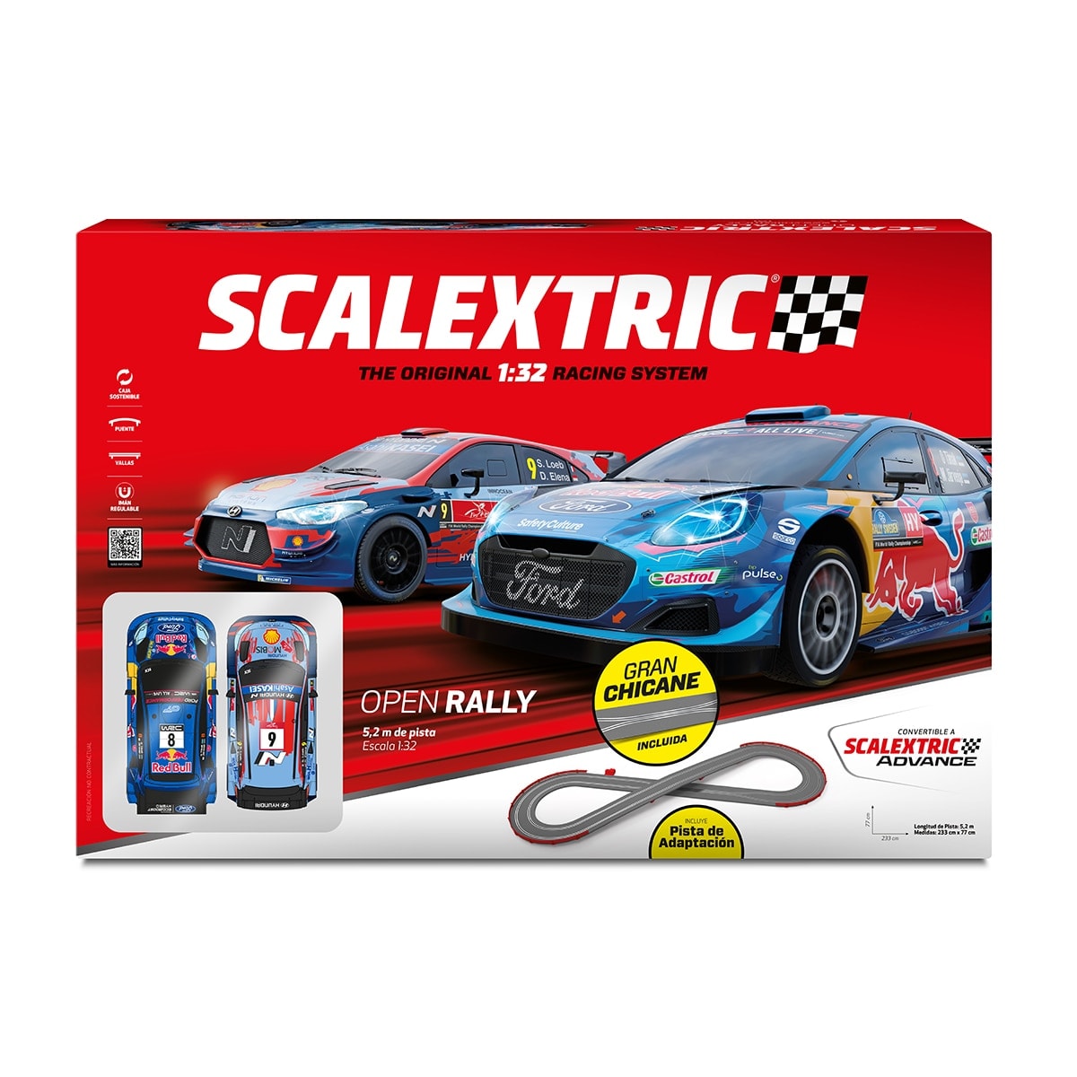 Scalextric - Pista Linea Orginal System Open Rally Scalextric. - Image 1