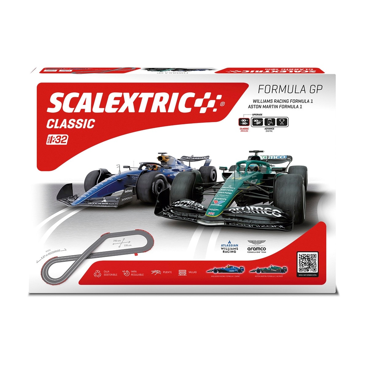 Scalextric - Pistas de carreras eléctrica Classic Formula Gp Scalextric. - Image 1