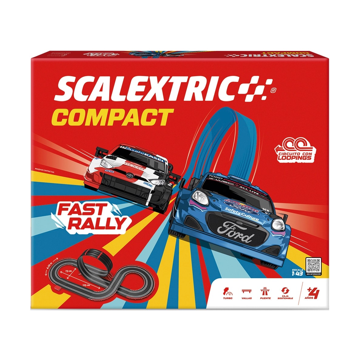 Pistas de carreras eléctrica Compact Fast Rally Scalextric - Image 1