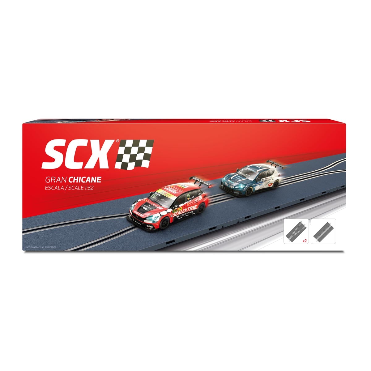 Scalextric - Accesorio Línea Original Escala 1:32 Gran Chicane para circuito y coches Scx Scalextric. - Image 1