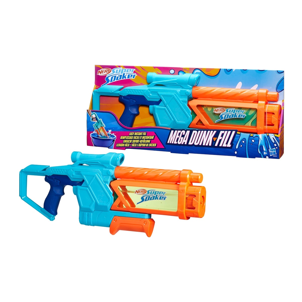 Nerf - Nerf Super Soaker Mega Dunk-Fill. - Image 1