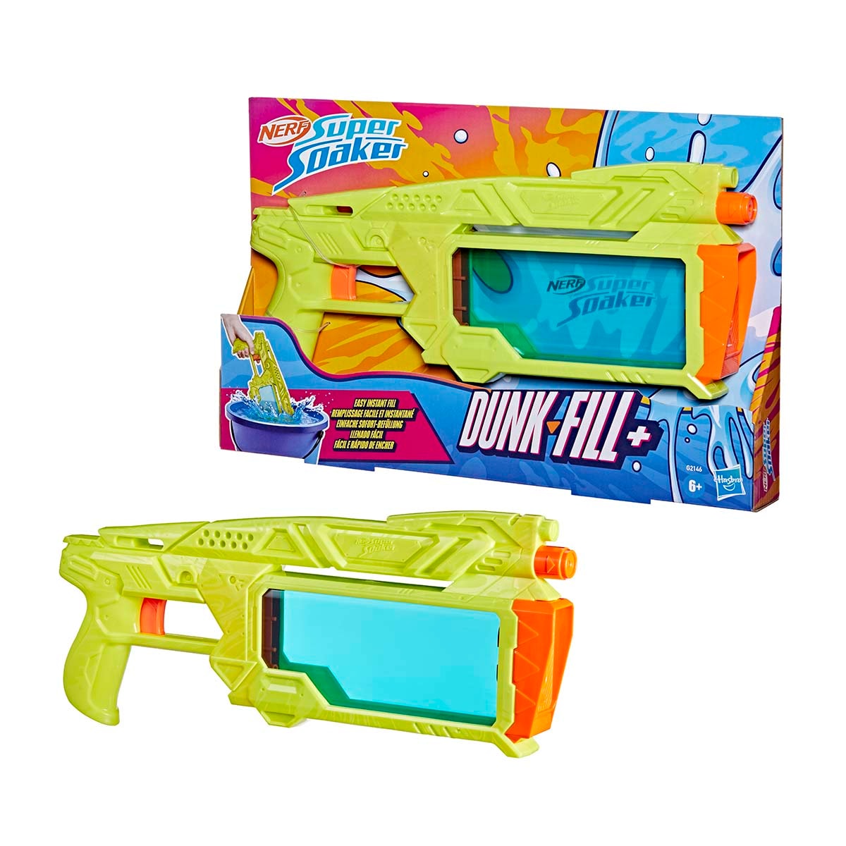 Nerf - Pistola de agua Nerf Super Soaker Dunk-Fill+ Hasbro. - Image 1