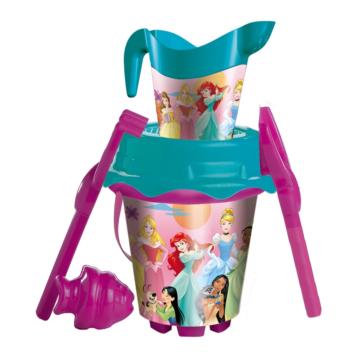 Mondo - Conjunto Cubo Castillo + Regadera Princesas Mondo. - Image 1