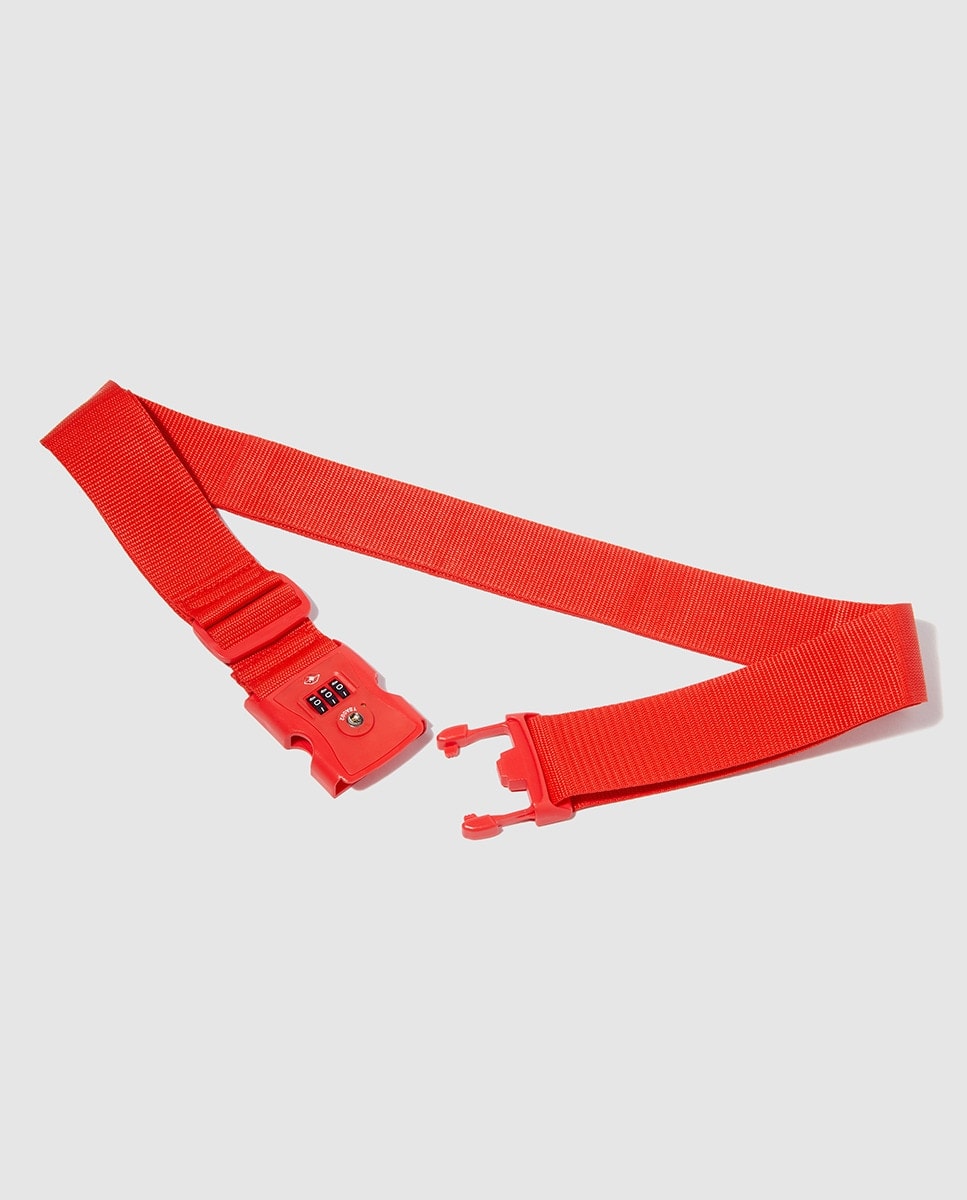 El Corte Inglés - Cinta de protección El Corte Inglés rojo con cierre TSA. - Image 1