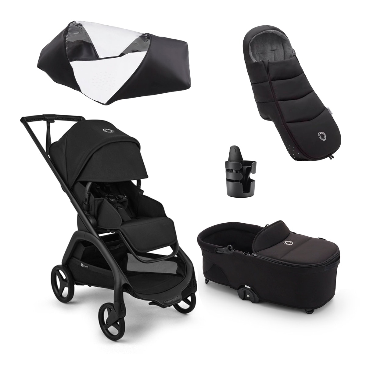 Bugaboo - Pack imprescindibles Invierno del coche Bugaboo Dragonfly Plus Color Negro. - Image 1