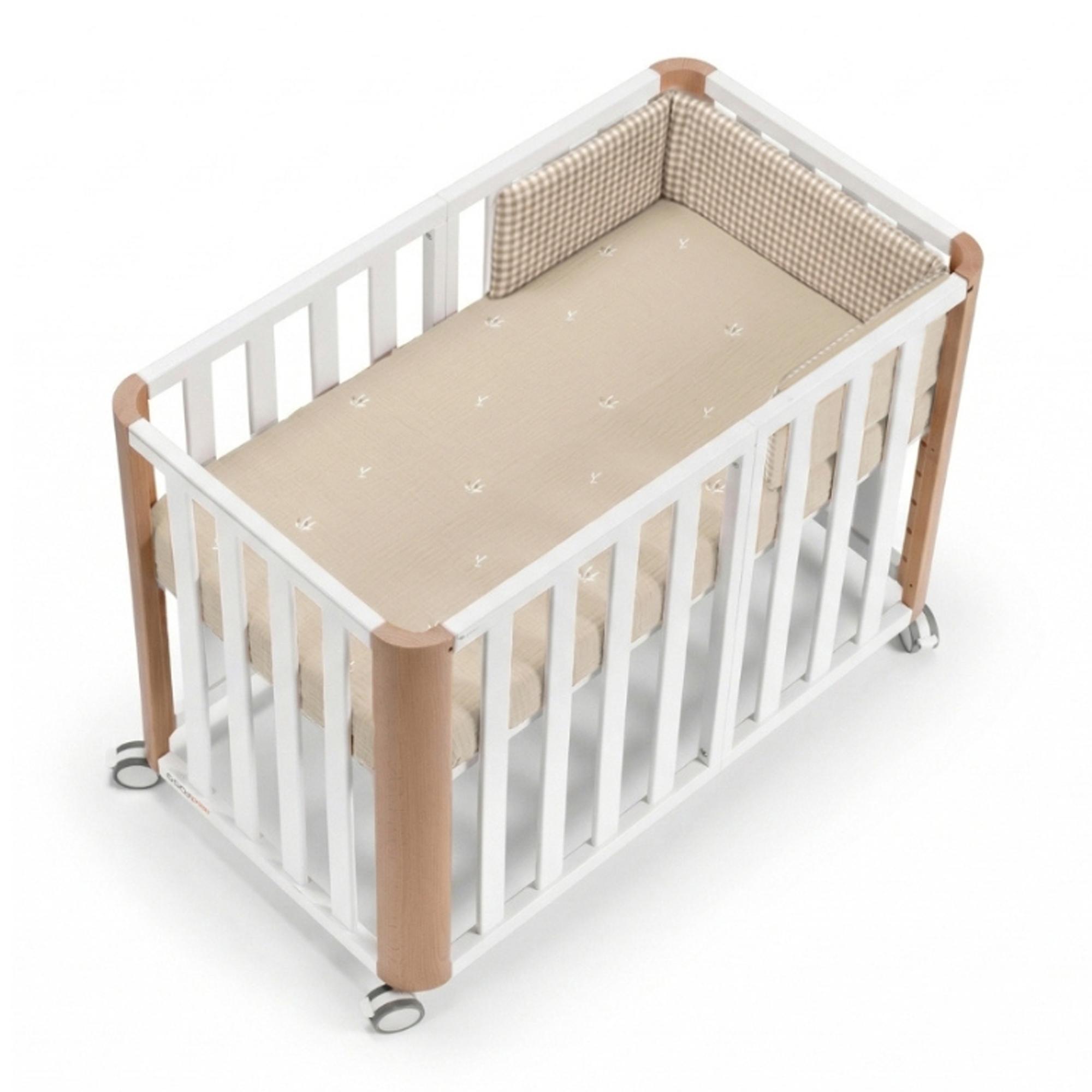 Cotinfant - Pack Cuna evolutiva (90x50-120x60 cm) Cotinfant Doco Sleeping PLUS + colchón + textil SILVA 90x50. - Image 1