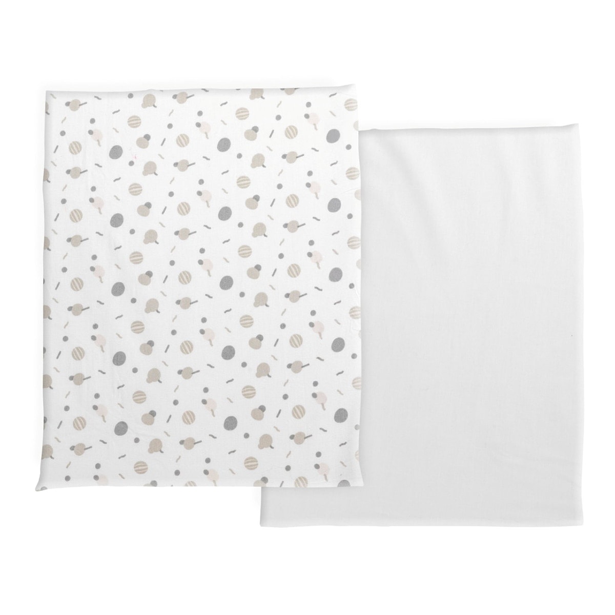 Chicco - Set 2 sábanas bajeras Chicco Next2Me Forever Colección Algodón (58X110 cm). - Image 1