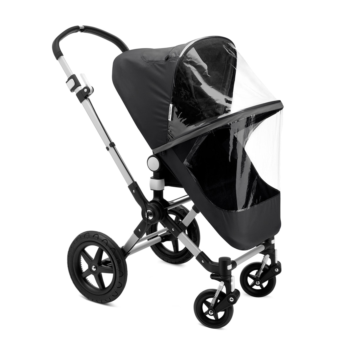 Bugaboo - Protector de Lluvia Bugaboo de Alta Calidad para Silla de Paseo y Capazo Fox-Cameleon negro-transparente. - Image 1