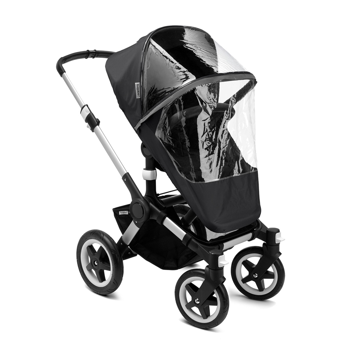 Bugaboo - Protector de Lluvia Bugaboo de Alta Calidad para Silla de Paseo y Capazo Donkey-Buffalo-Runner negro-transparente. - Image 1