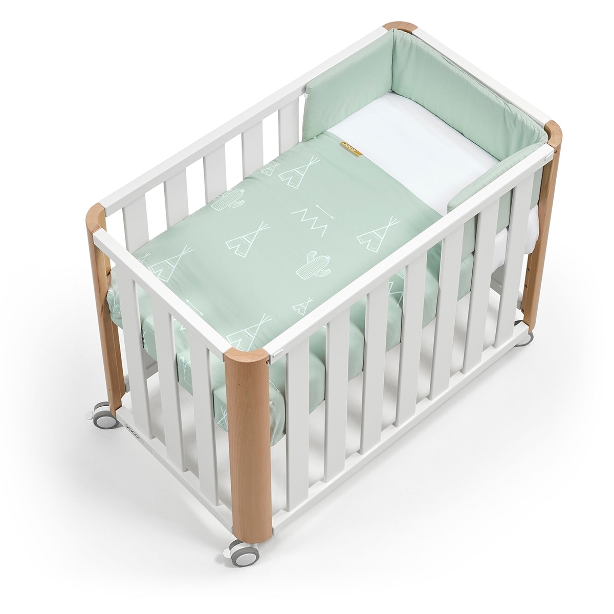 Cotinfant - Minicuna-Cuna de colecho (50 x 90 cm.) Cotinfant Doco Sleeping blanco-natural. - Image 1