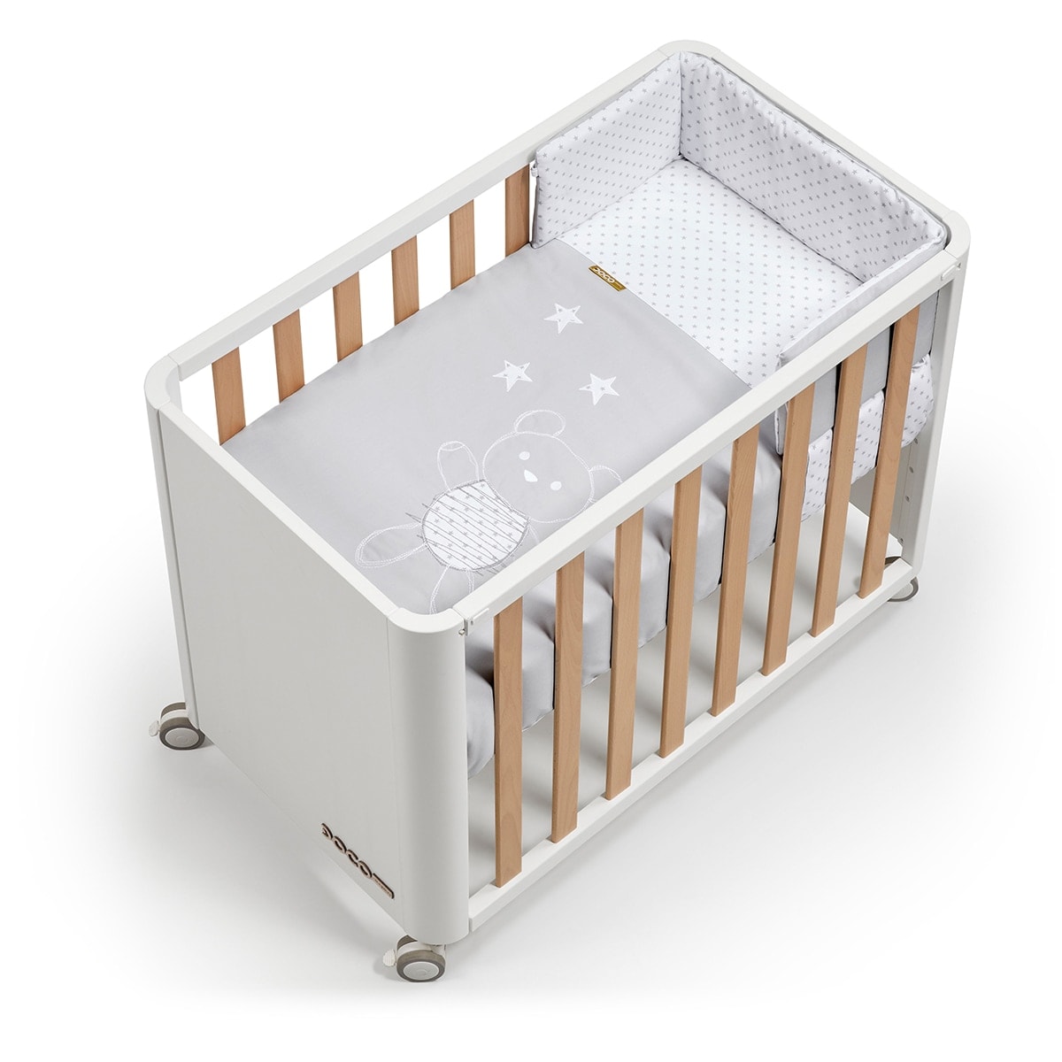Cotinfant - Minicuna-Cuna de colecho (50 x 90 cm.) Cotinfant Doco Style Sleeping blanco-natural. - Image 1