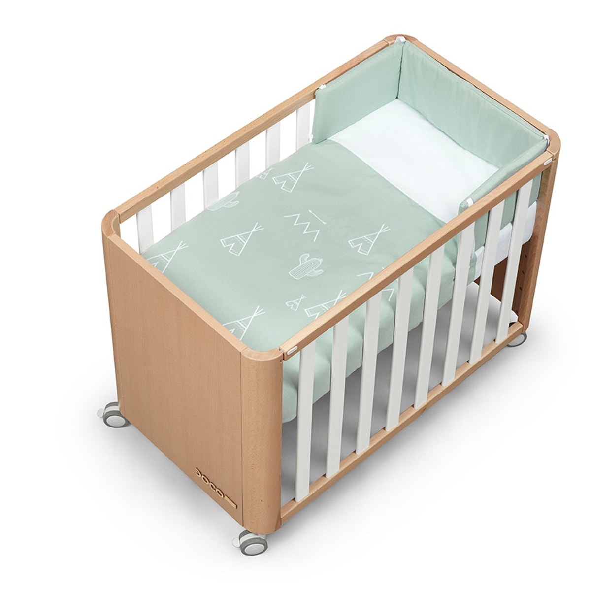 Cotinfant - Minicuna-Cuna de colecho (50 x 90 cm.) Cotinfant Doco Sleeping Wood blanco-natural. - Image 1