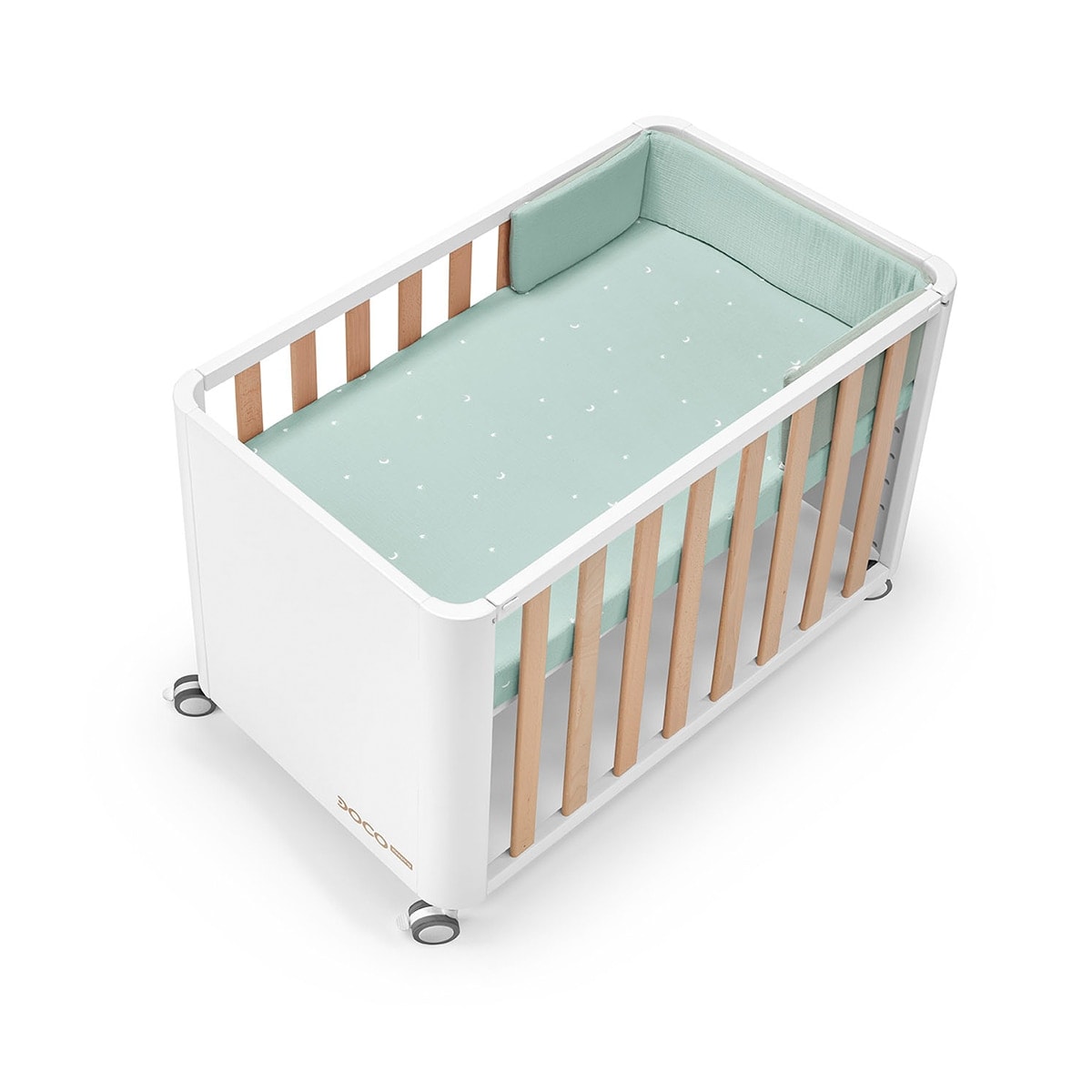 Cotinfant - Minicuna-Cuna de colecho (50 x 90 cm.) Cotinfant Doco Style Sleeping blanco-natural. - Image 1