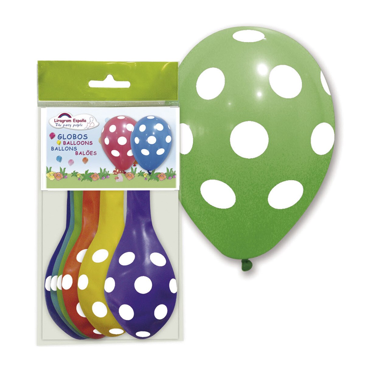 Liragram - Globos Puntos Blancos. - Image 1