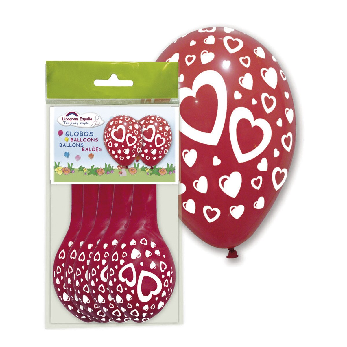Liragram - Globos Corazones Rojos. - Image 1