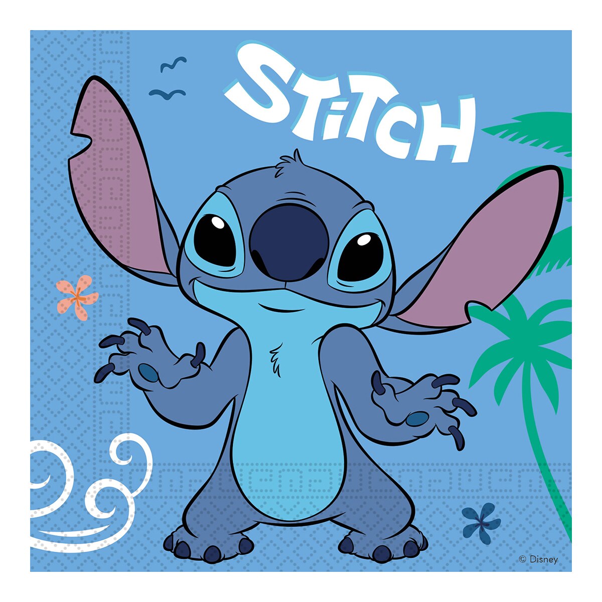 Liragram - 20 Servilletas 33x33 cm FSC Stitch y Ángel Disney Liragram. - Image 1