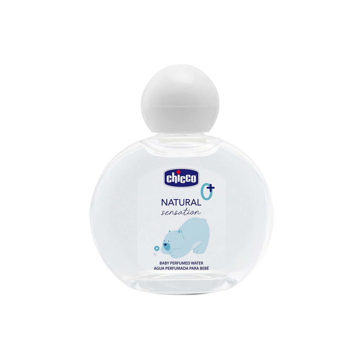 Chicco - Agua perfumada NATURAL sensation botella vidrio Chicco 100ml 0m+. - Image 1