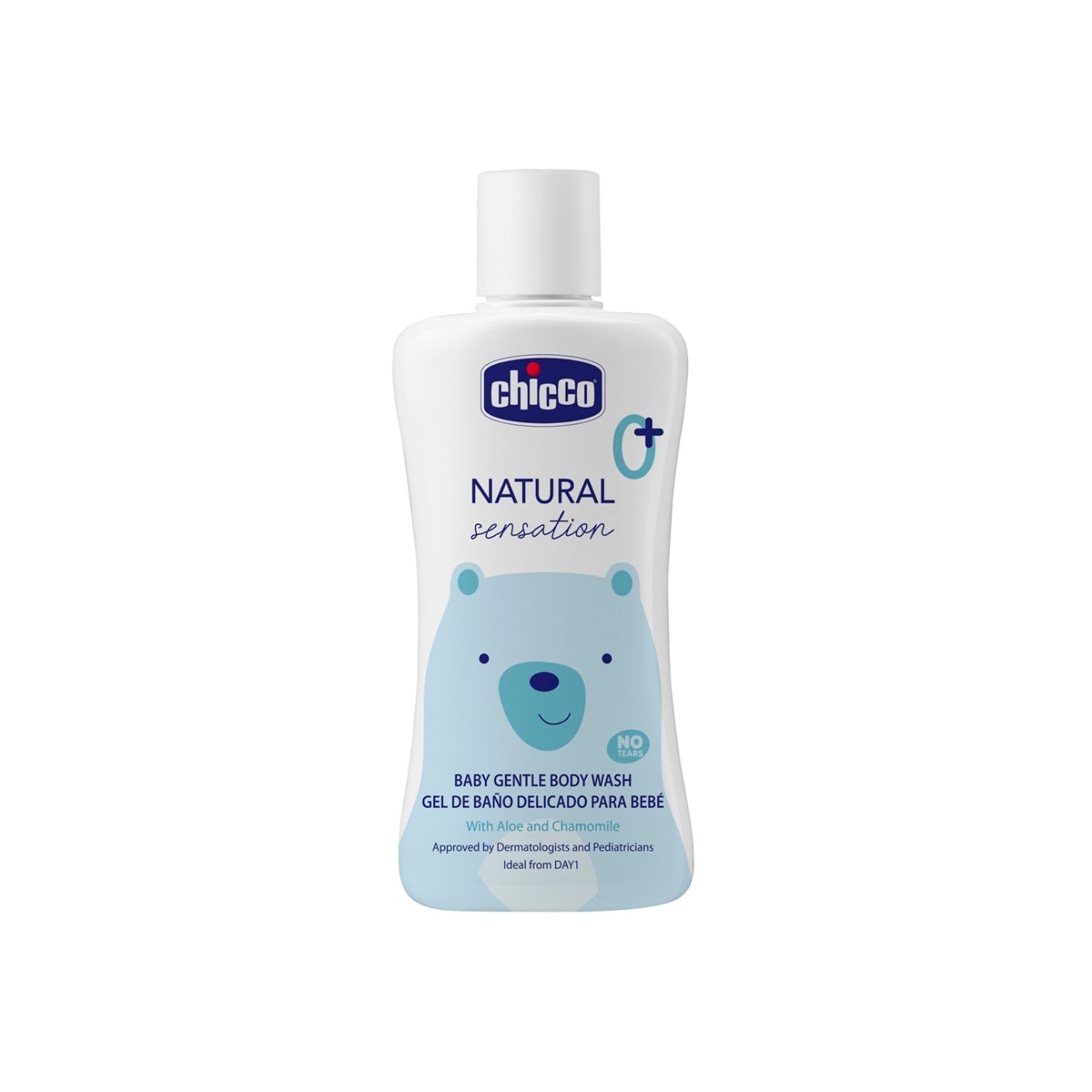 Chicco - Gel de baño NATURAL sensation Chicco 200ml 0m+. - Image 1