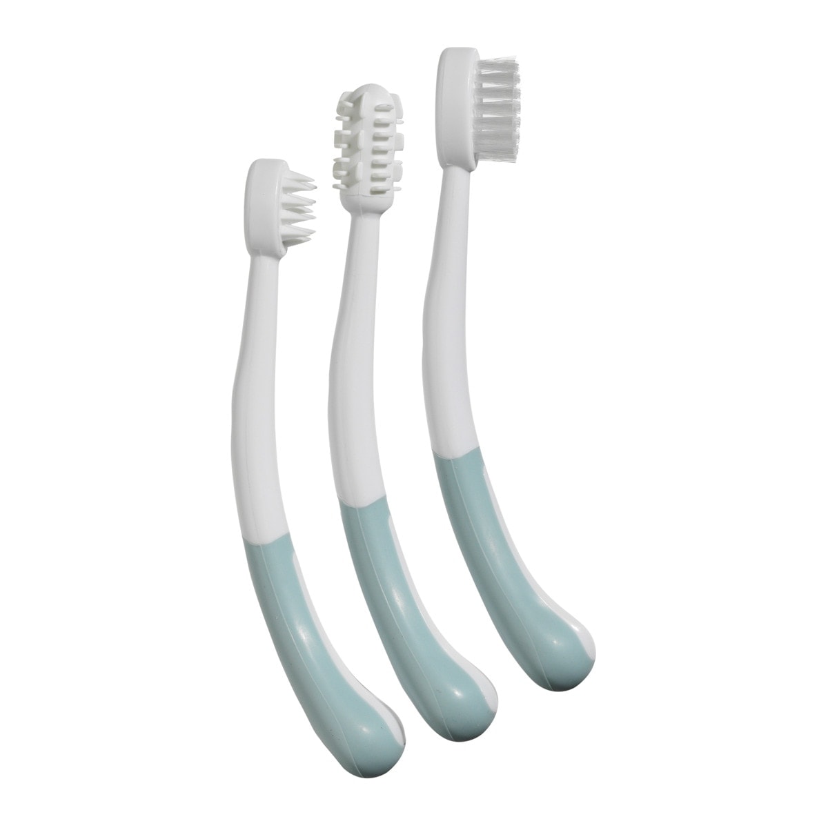 bbest - Pack tres Cepillos de Dientes bbest para bebés blanco-azul. - Image 1
