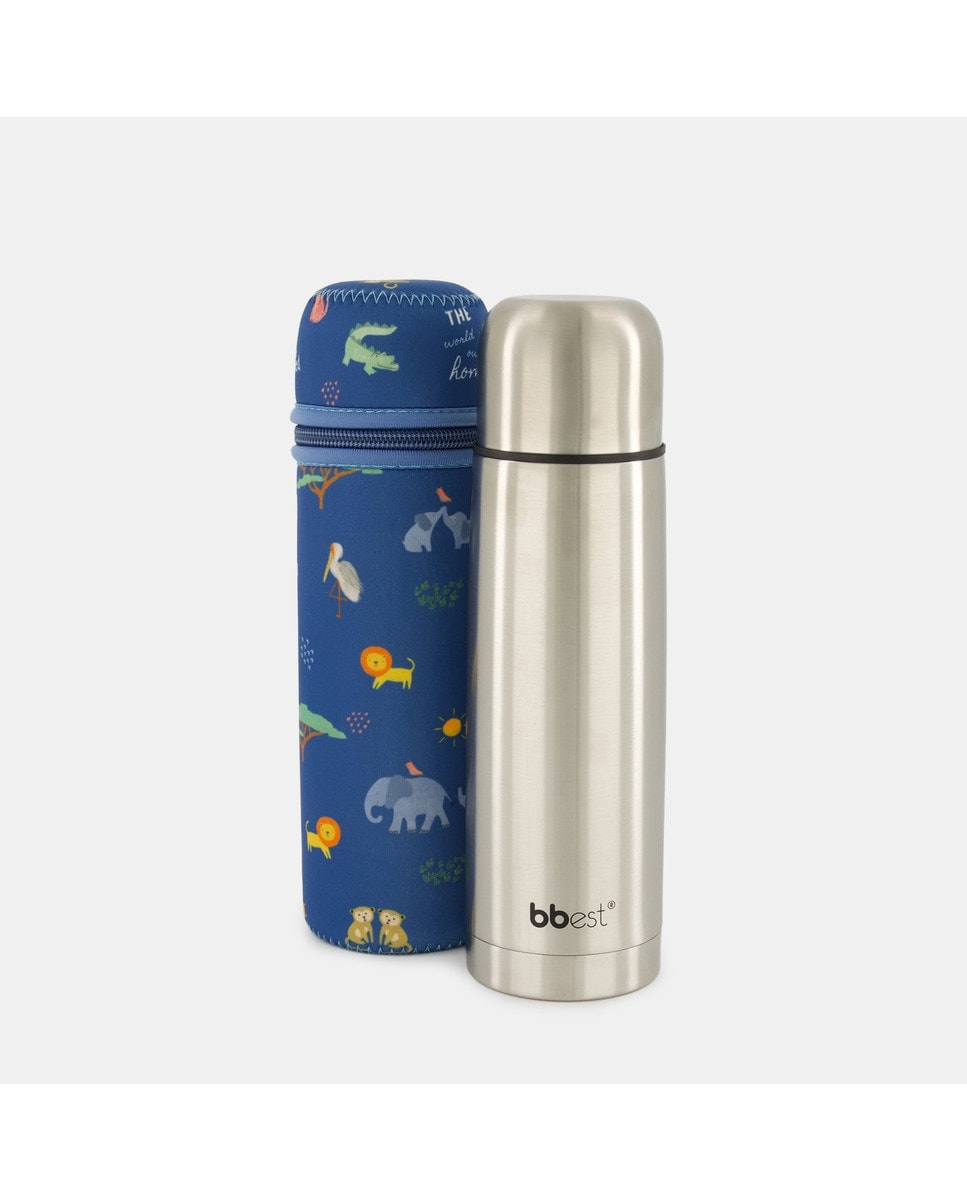 bbest - Termo para líquidos Bbest de acero inoxidable 500ml con funda. - Image 1