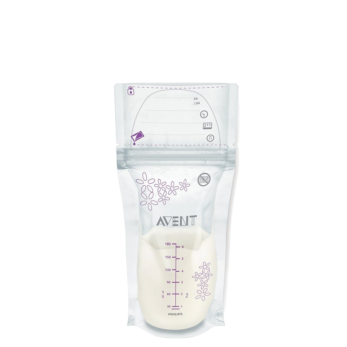 Philips Avent - 25 bolsas de lactancia Philips Avent. Almacenamiento y conservación de leche Materna, 180ml. - Image 1