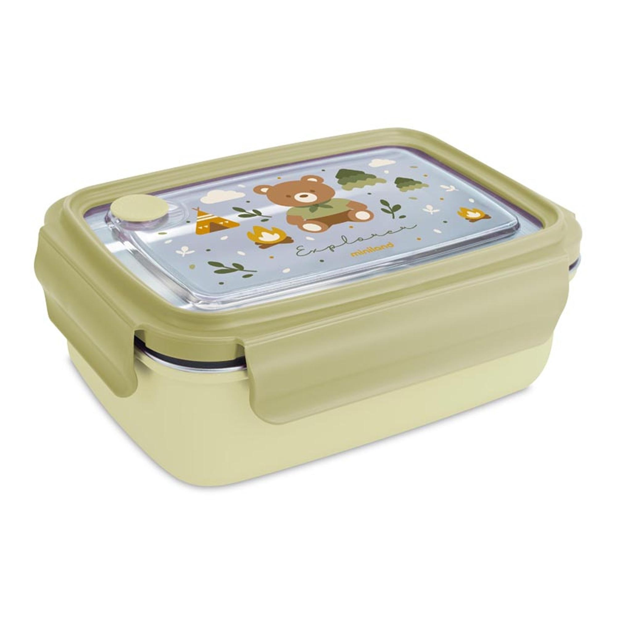 Miniland - Recipiente porta alimentos Miniland acero. - Image 1