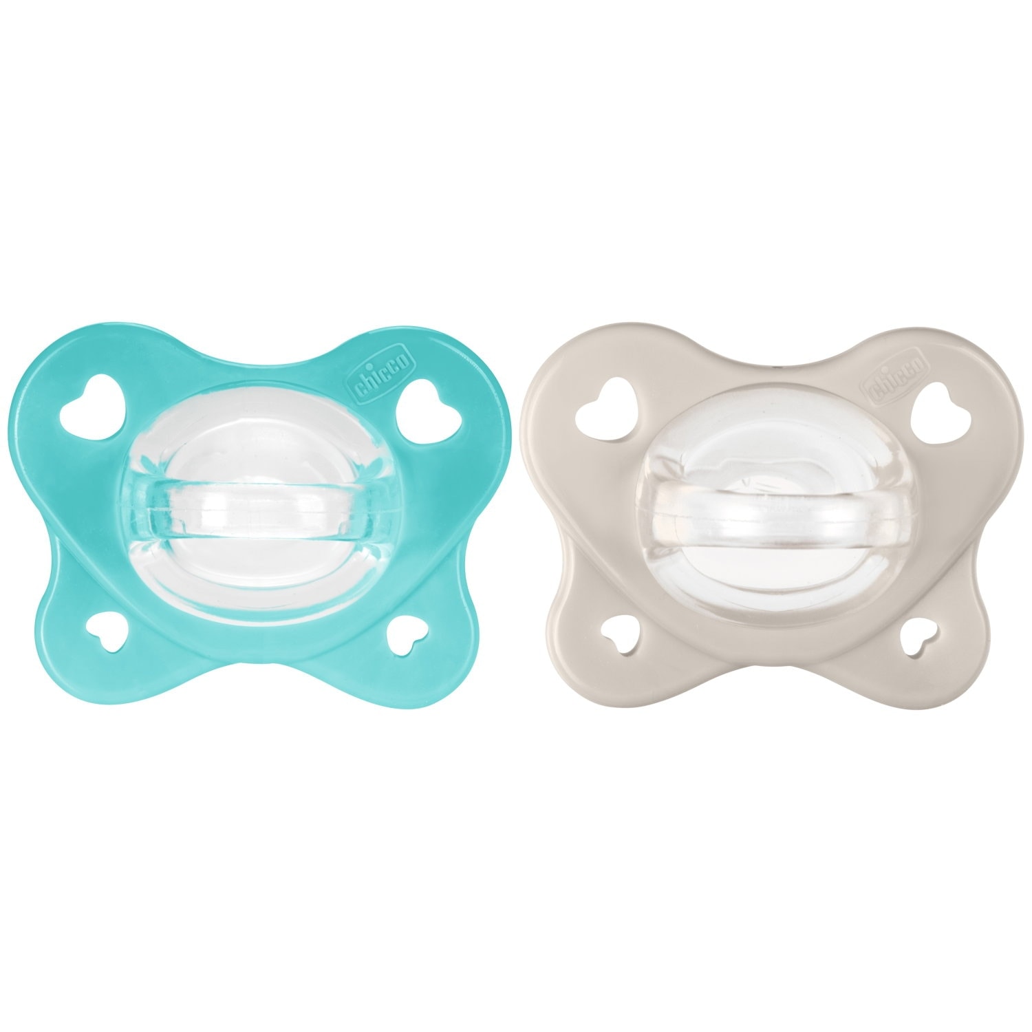 Chicco - Chupete silicona Chicco Dual soft 6-16 meses, 2ud. - Image 1