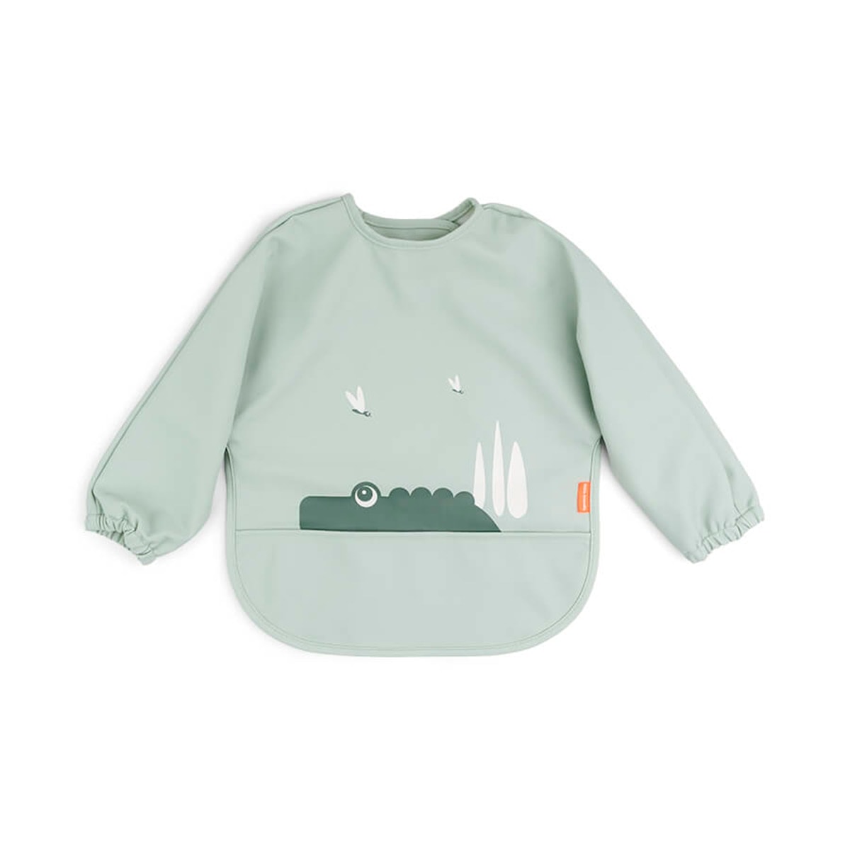 Done by Deer - Babero impermeable Done by Deer con bolsillo recoge migas y mangas. - Image 1