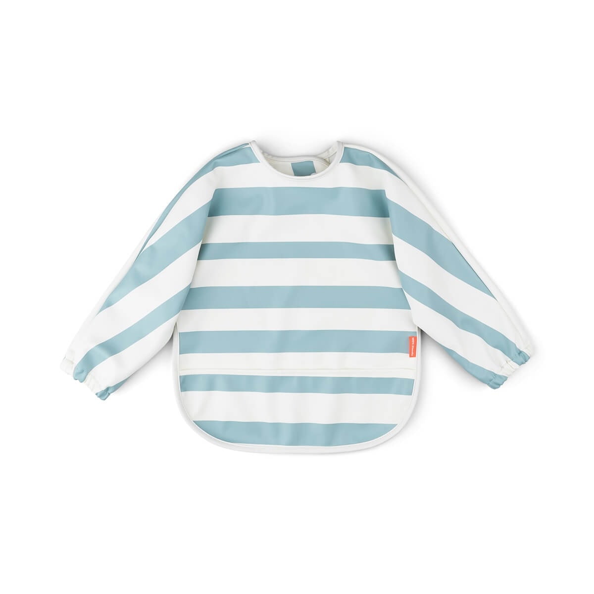 Done by Deer - Babero impermeable Done by Deer con bolsillo recoge migas y mangas Happy clouds. - Image 1