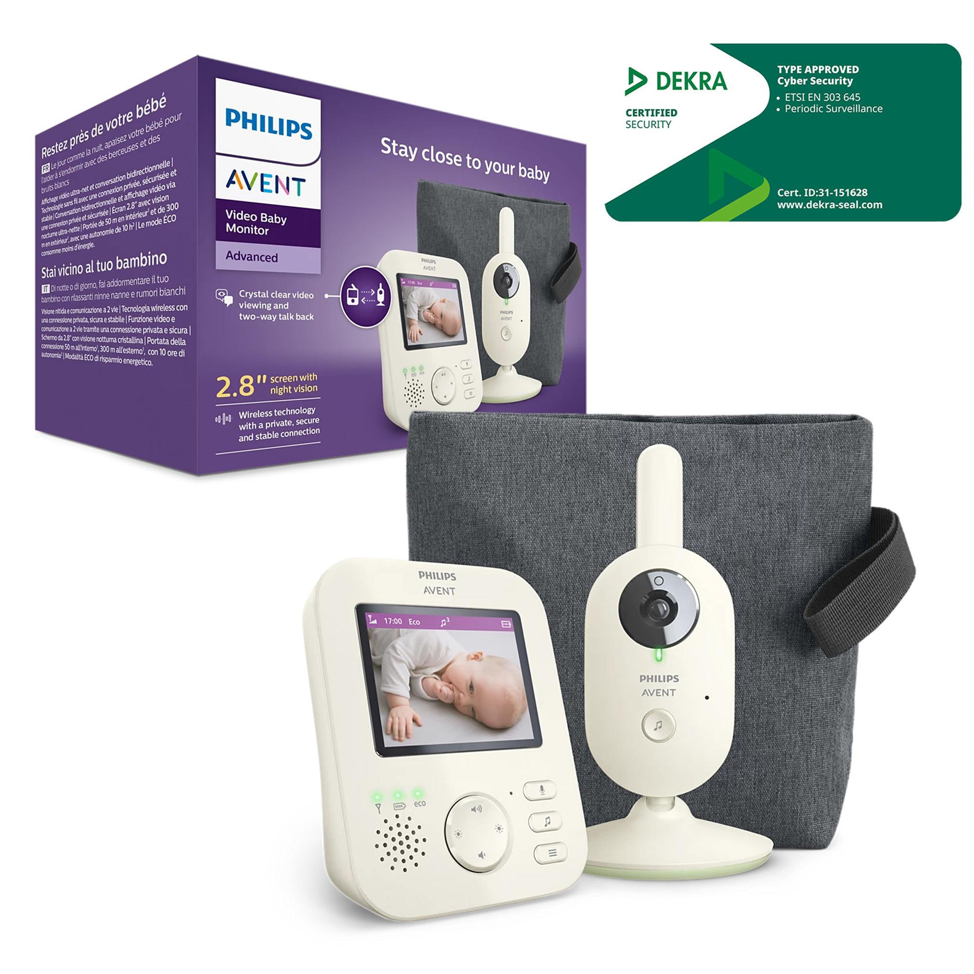 Philips Avent - Vigilabebés con Video Philips Avent alta resolución de 2,8". - Image 1
