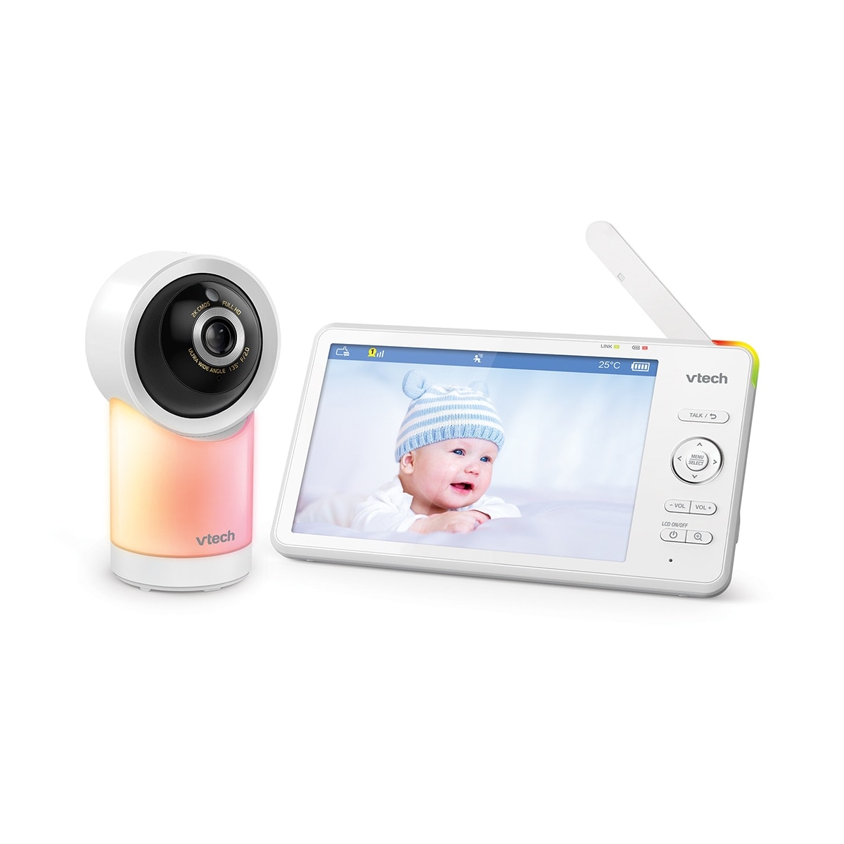 VTech - Vigilabebés VTECH WIFI conectado con pantalla Full HD de 7" con control a través de la APP gratuita.. - Image 1