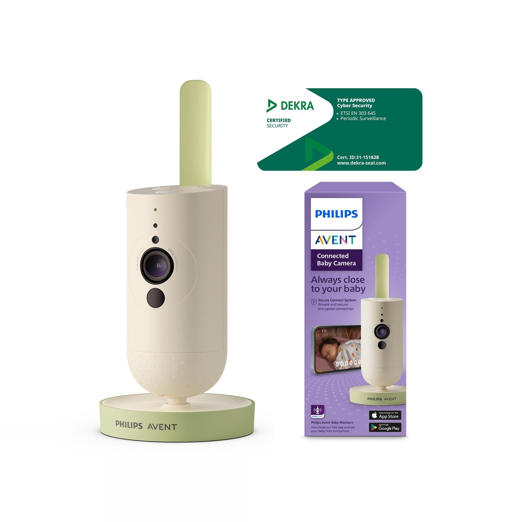 Philips Avent - Vigilabebés Philips Avent cámara conectada con app Baby monitor, siempre conectado desde cualquier lugar. - Image 1
