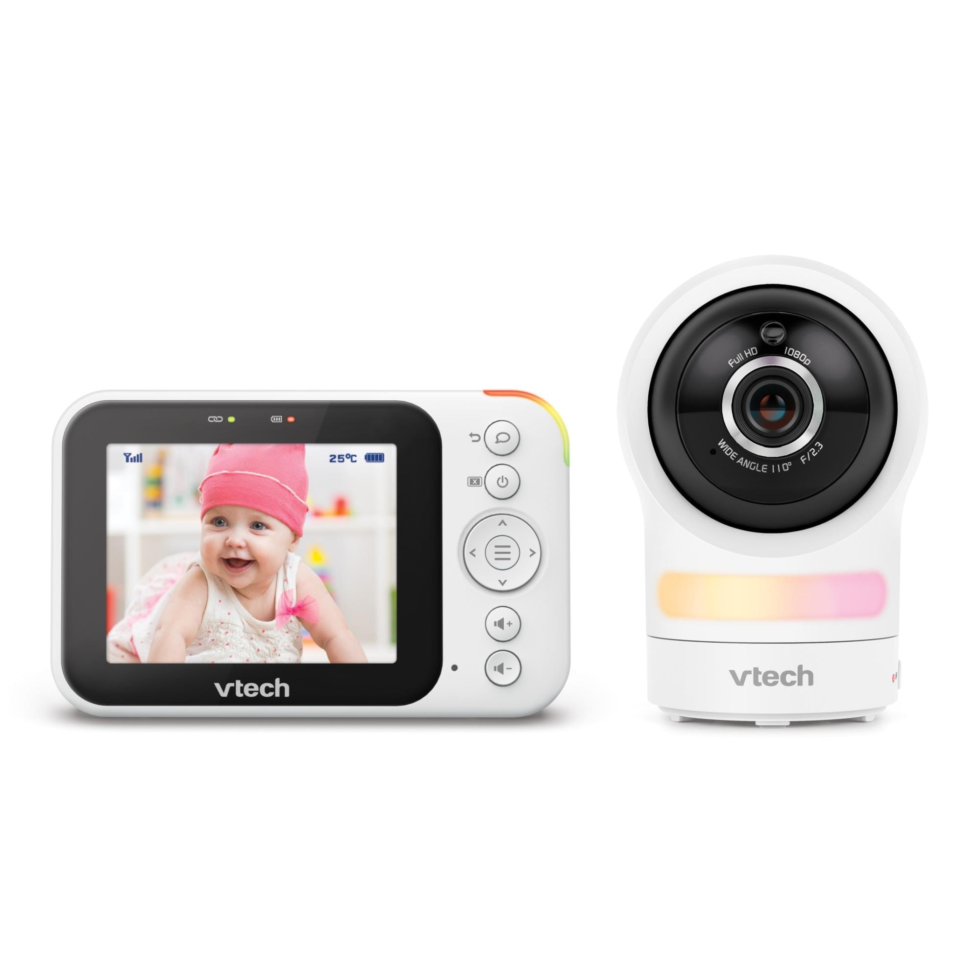 VTech - Vigilabebés video Vtech con pantalla de 3,5" HD wifi y cámara orientable. - Image 1