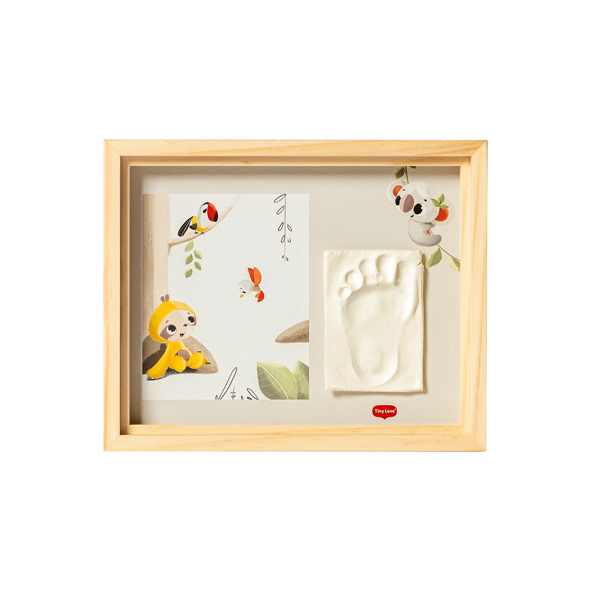 Tiny Love - Marco huellas Tiny Love con foto y huella madera. - Image 1