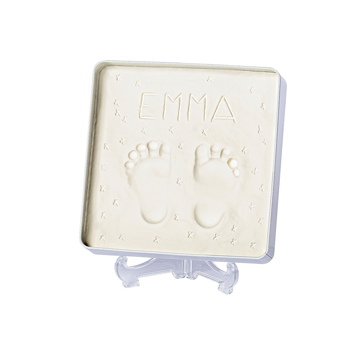 Tiny Love - Caja huellas de bebé Tiny Love caja cuadrada decorada. - Image 1