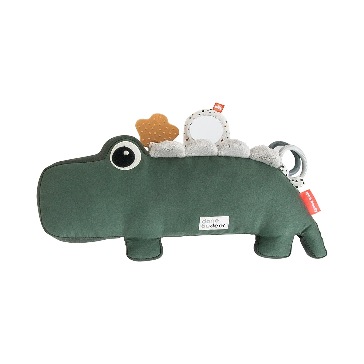 Done by Deer - Peluche de actividades Done by Deer Croco verde. - Image 1