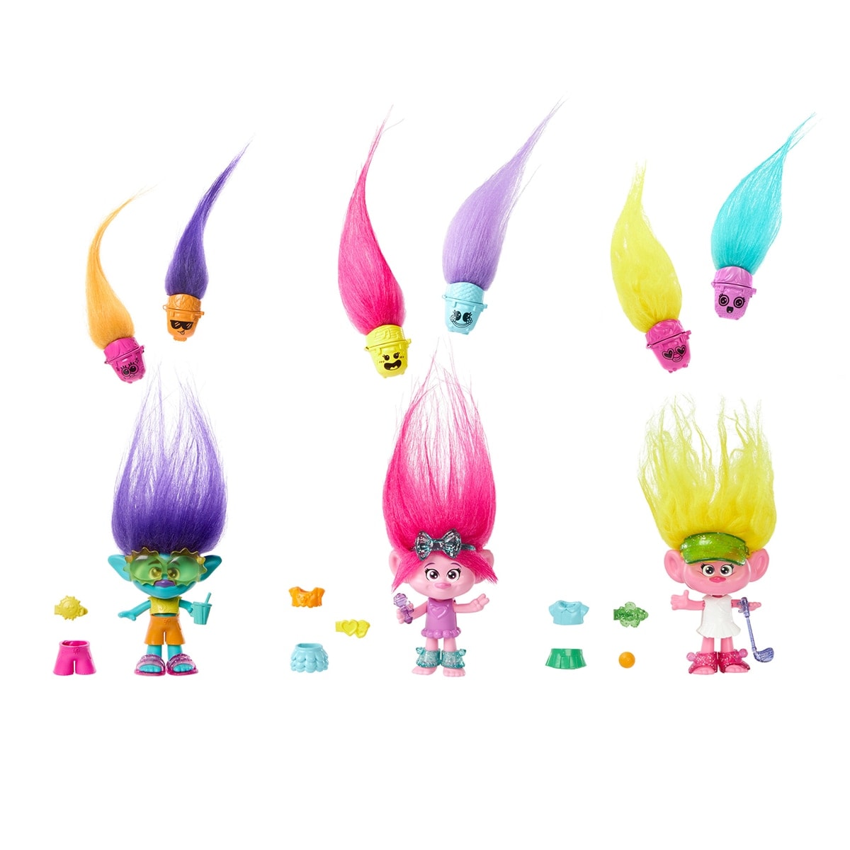 Mattel - Trolls Minis Hair Pops Trolls Mattel. - Image 1