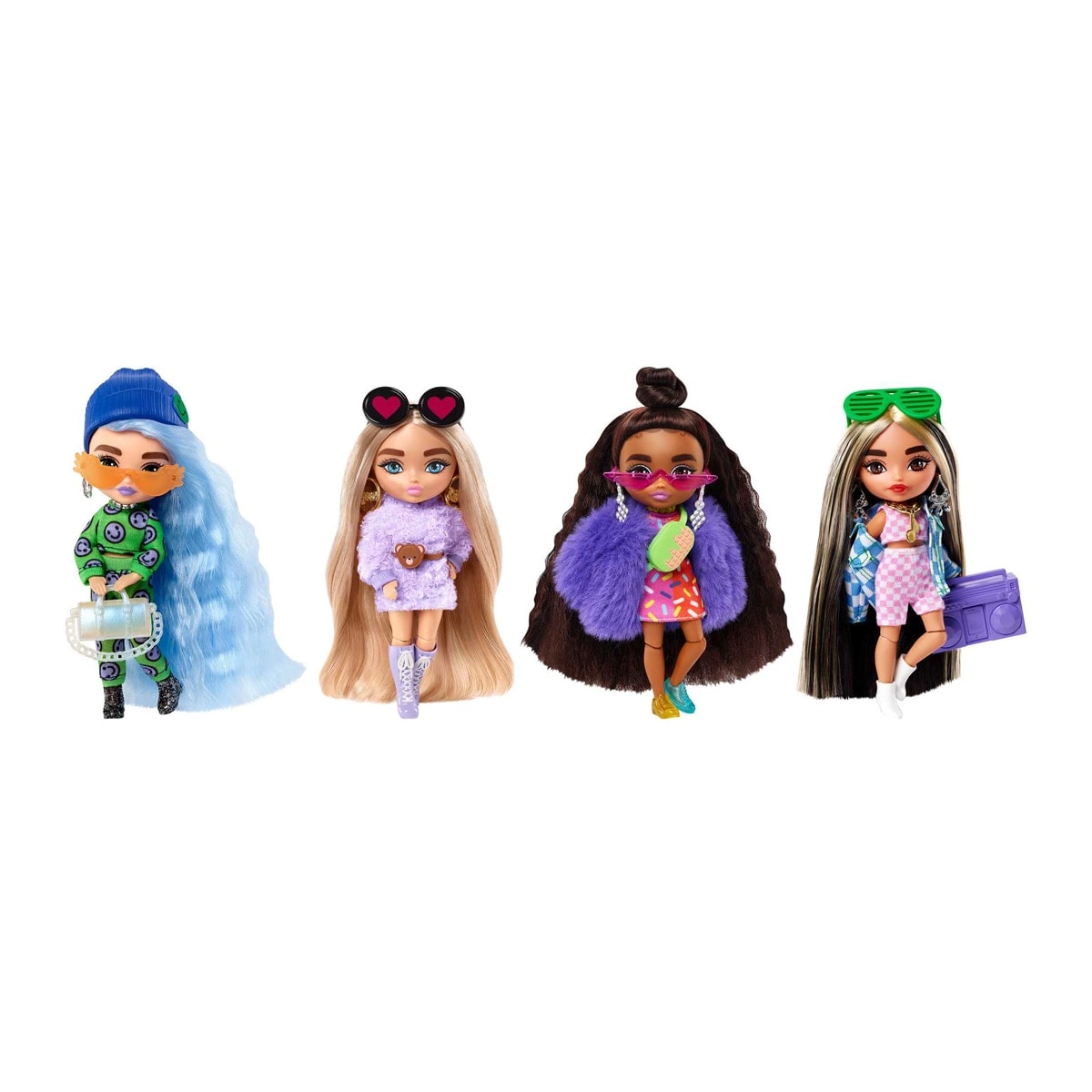 Barbie - Mini Muñeca pequeña articulada con pelo largo y accesorios de moda Barbie Extra BARBIE. - Image 1