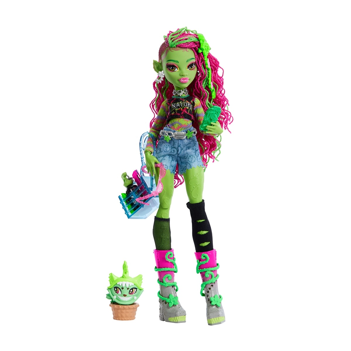 Monster High - Muñeca Venus McFlytrap con Chewlian Monster High. - Image 1