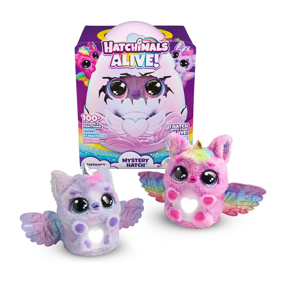 Spin Master - Peluche Hatchimals Alive Secret Hatch Pufficorn - Artigo Sortido. Envio realizado de forma aleatória. - Image 1
