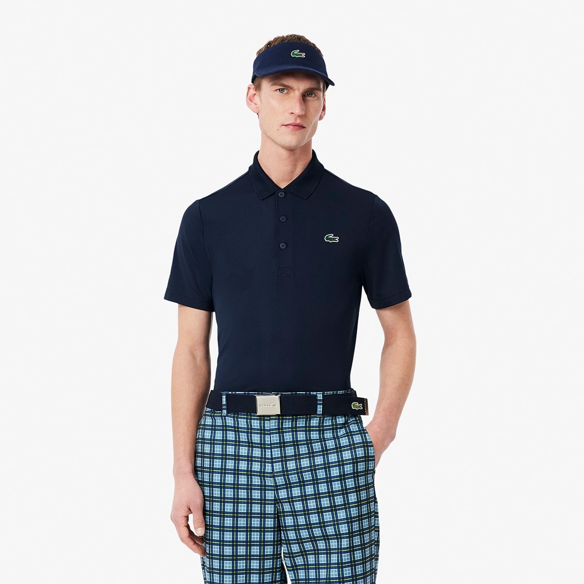 Lacoste - Polo de hombre de golf de corte regular con protección uv de manga corta. - Image 1