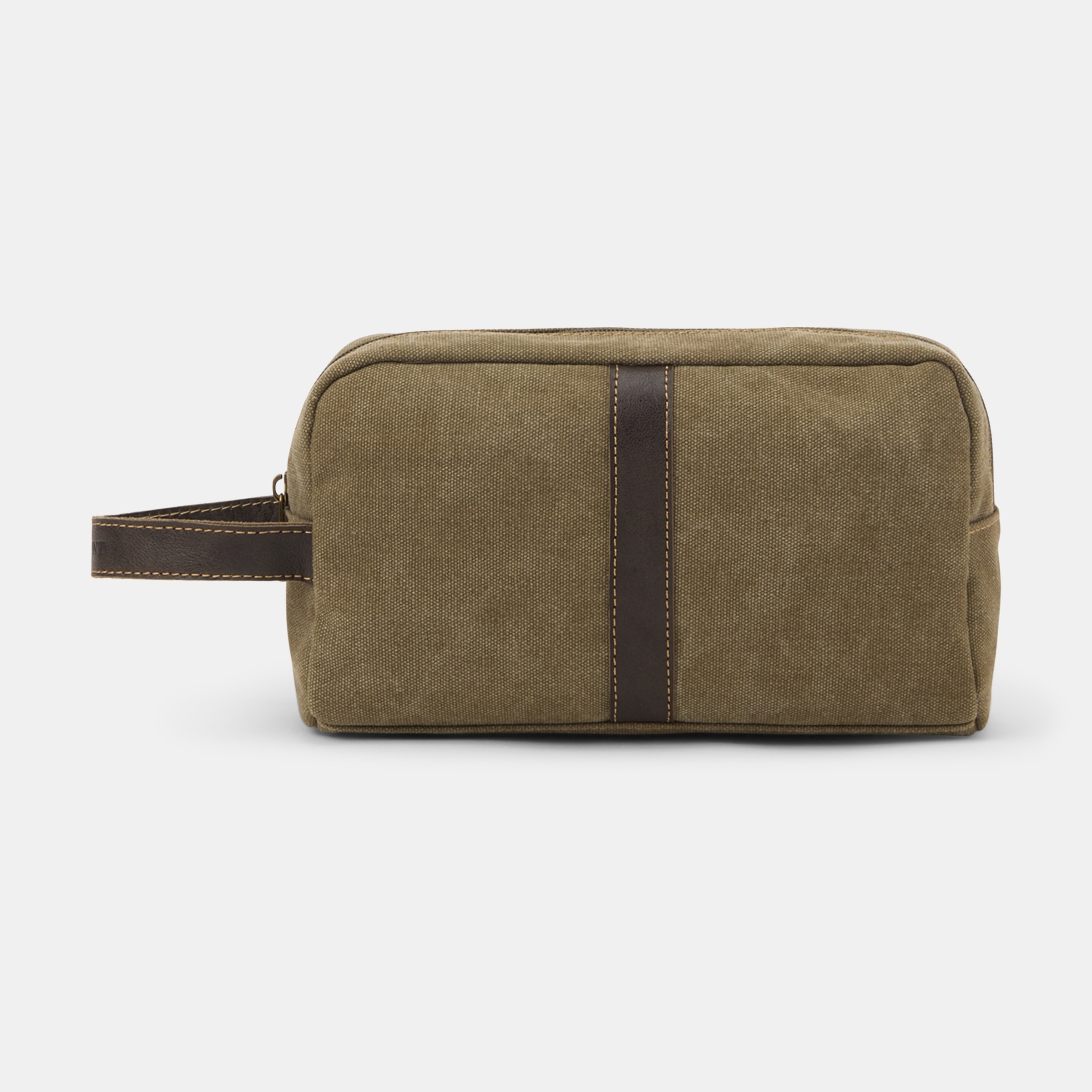 Verhunt - Neceser de viaje en canvas y piel. - Image 1