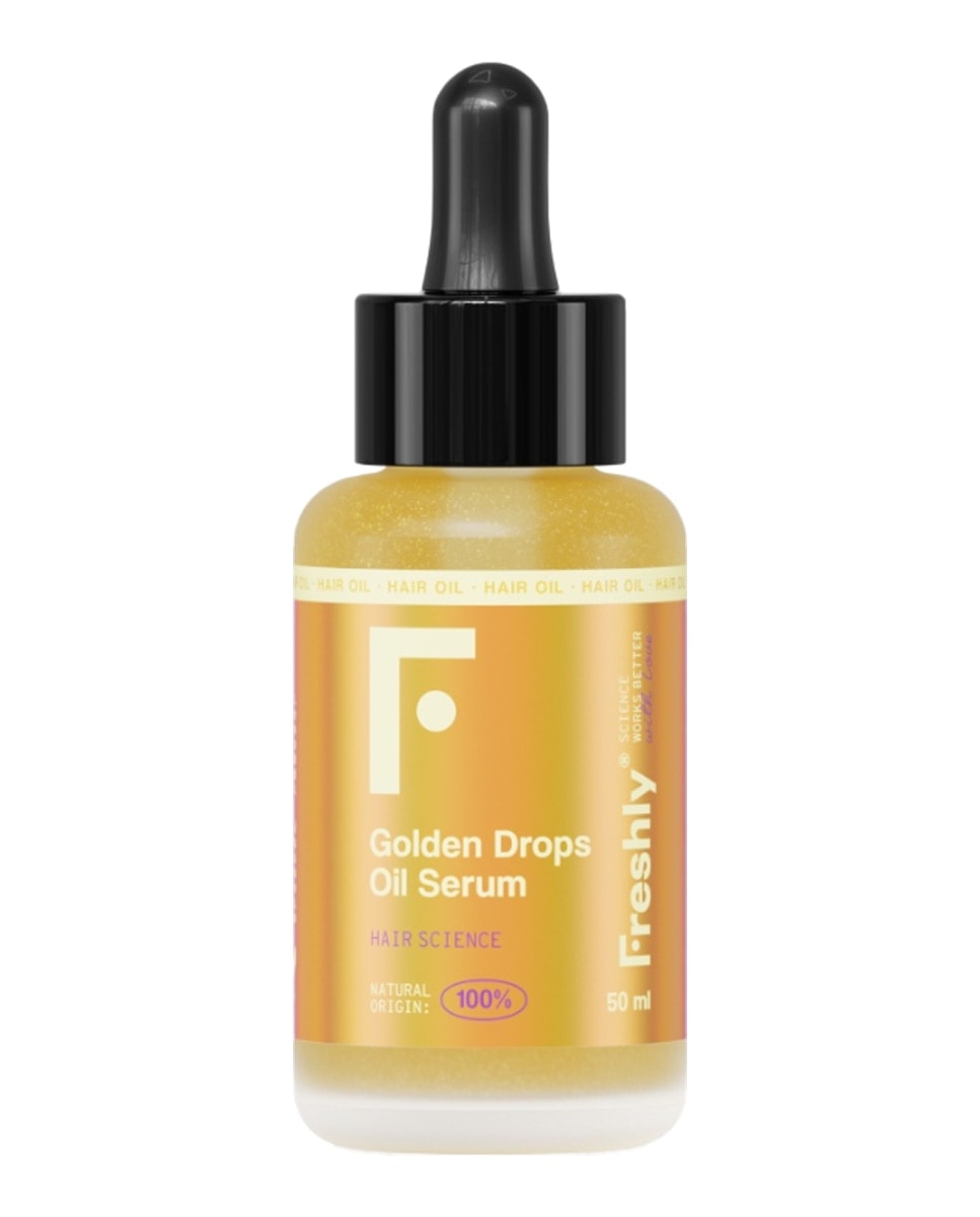 Freshly Cosmetics - Aceite capilar 100% natural Golden Drops Oil Serum 50 ml Freshly Cosmetics. - Image 1
